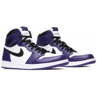 Кроссовки Nike Air Jordan 1 High Court Purple 2.0 с мехом