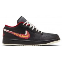 Nike Air Jordan 1 Low Born To Fly Black Red