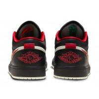 Nike Air Jordan 1 Low Born To Fly Black Red