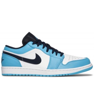 Кроссовки Air Jordan 1 Low UNC голубые