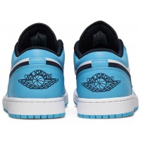 Кроссовки Air Jordan 1 Low UNC голубые