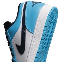 Кроссовки Air Jordan 1 Low UNC голубые
