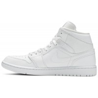 Nike Air Jordan 1 Mid Triple White 2020