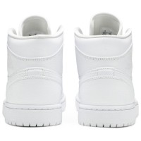 Nike Air Jordan 1 Mid Triple White 2020