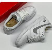 Supreme x Nike SB Dunk Low White Metallic Silver