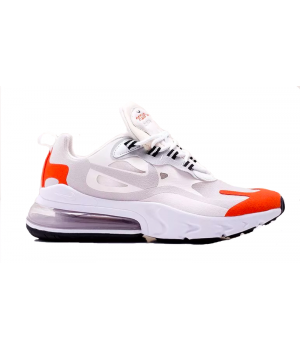Nike кроссовки Air Max 270 React (Белые с красным)