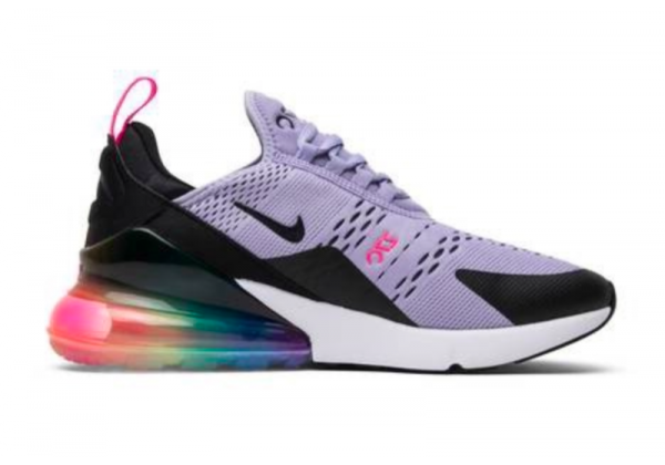 Nike кроссовки Air Max 270 (Фиолетовые с белым)