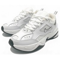 Nike M2k Tekno с мехом White Black