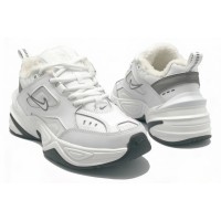 Nike M2k Tekno с мехом White Black