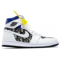 Nike Air Jordan Dior High OG белые с принтом