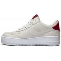 Nike Air Force 1 Shadow Beige Pink Red