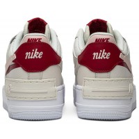 Nike Air Force 1 Shadow Beige Pink Red