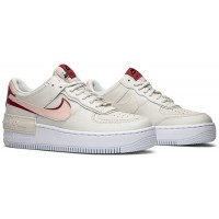 Nike Air Force 1 Shadow Beige Pink Red