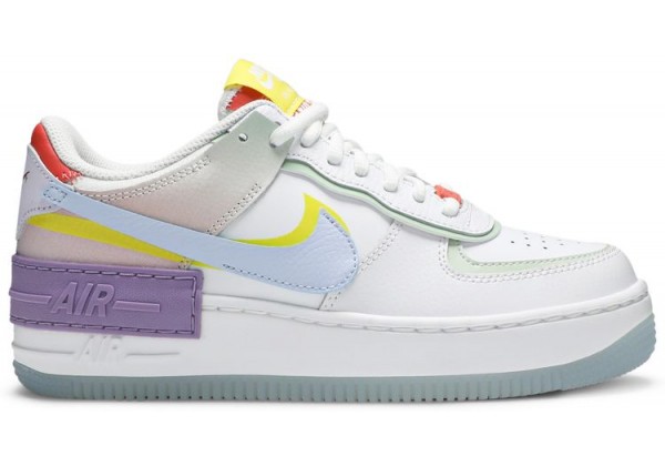 Nike Air Force 1 Shadow White Hydrogen Blue Purple
