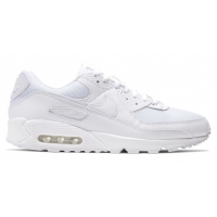 Кроссовки Nike Air Max 90 Leather Triple White белые