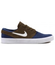 Nike SB Zoom Janoski Mystic Navy Sail Yukon Brown