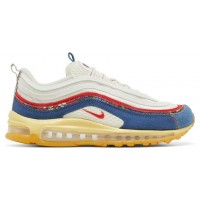 Nike Air Max 97 Coconut Milk Fossil Denim Red