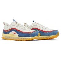 Nike Air Max 97 Coconut Milk Fossil Denim Red