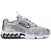 Stussy x Nike Air Zoom Spiridon Cage 2 Metallic Silver
