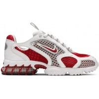 Stussy x Nike Air Zoom Spiridon Cage 2 White and Red
