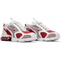 Stussy x Nike Air Zoom Spiridon Cage 2 White and Red
