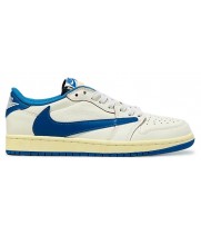 Nike Air Jordan 1 Low x Travis Scott x Fragment Sail Military Blue