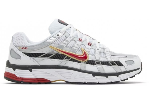 Nike P-6000 Platinum Varsity Red