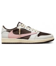 Nike x Travis Scott x Air Jordan 1 Low OG SP Dark Pony Pink Oxford