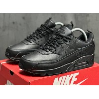 Кроссовки зимние Nike Air Max 90 Leather Black