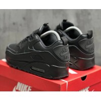 Кроссовки зимние Nike Air Max 90 Leather Black