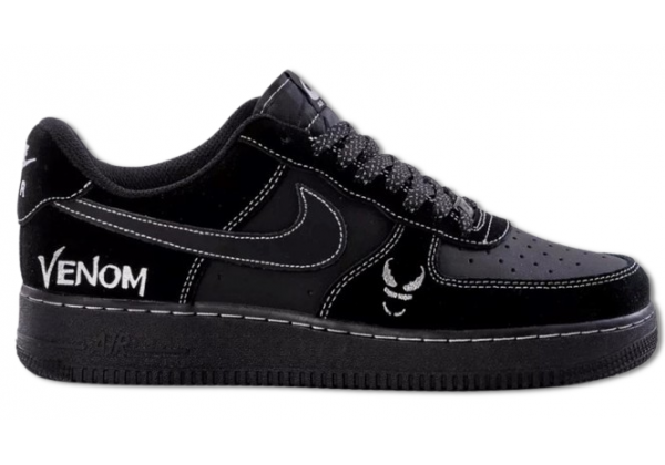 Nike Air Force 1 Low Venom черные замшевые