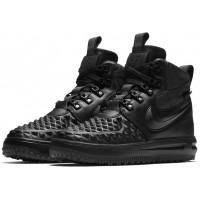 Nike Lunar Force 1 Duckboot Core Black с мехом