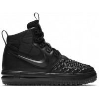 Nike Lunar Force 1 Duckboot Core Black с мехом