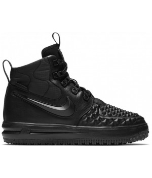 Nike Lunar Force 1 Duckboot Core Black с мехом