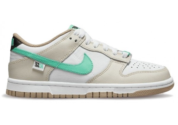 Кроссовки Nike Dunk Low Split Seam White Tan Mint