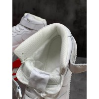 Nike Air Force 1 Mid White с мехом