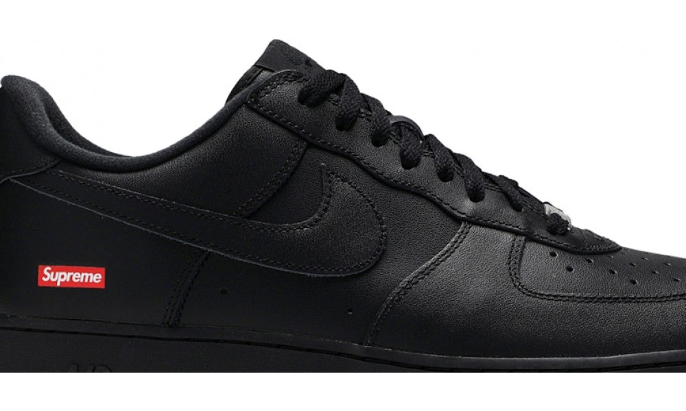 Supreme x Nike Air Force 1 Low Box Logo Black купить в Москве