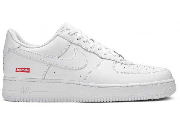 Supreme x Nike Air Force 1 Low Box Logo White
