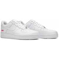 Supreme x Nike Air Force 1 Low Box Logo White