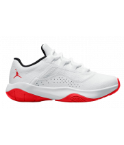 Nike Air Jordan 11 CMFT Low белые с красной подошвой