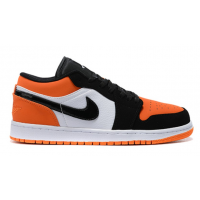 Nike Air Jordan 1 Low оранжево-черные с белым