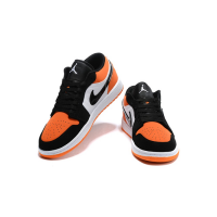 Nike Air Jordan 1 Low оранжево-черные с белым