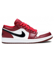 Nike Air Jordan 1 Low бело-красные с черным