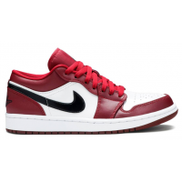 Nike Air Jordan 1 Low бело-красные с черным