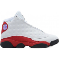 Кроссовки Nike Air Jordan 13 Retro белые с красным