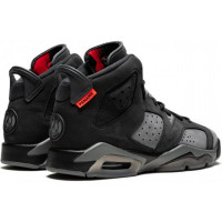 Кроссовки Nike Air Jordan 6 Retro черные с серым