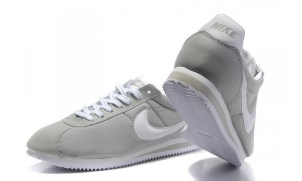 Nike Cortez серые с белым купить в Москве