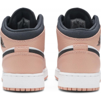 Nike Air Jordan 1 Mid бежевый с черным 