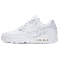 Кроссовки Nike Air Max 90 Leather White с мехом