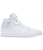 Кроссовки зимние Nike Air Jordan 1 Retro High с мехом белые